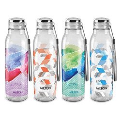 MILTON Helix 1000 Pet Water Bottle 1 Litre Each BPA Free, Leak Proof,