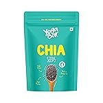 Yogabar Roasted Chia Seeds Grade – Black Calcium, Iron & Zinc – Diet Food Healthy Snacks 250g