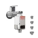 WaterScience Tap and Shower Filter For Hard Water | Water Softener For Bathroom | with Set of Metal Adaptors