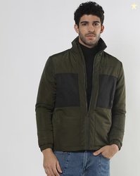 Altheory by AZORTE Colourblock Zip-Front Jacket with Insert Pockets
