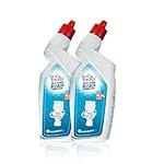 Presto! Toilet Cleaner Bleach Disinfectant | 2 Litre | 1 L x 2 Packs | Kills 99.9% Germs | White