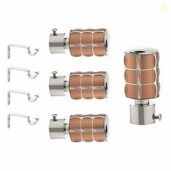 GLOXY ENTERPRISE Stainless Steel Curtain Bracket Parda Holder with Sup