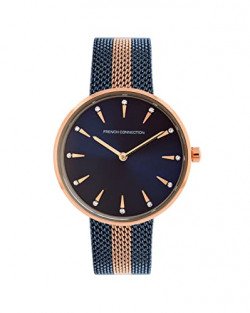 French Connection Stainless Steel Analog Blue Dial Women's Watch-Fcl22