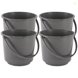 Kuber Industries 4 Pcs Compact Size Plastic 5 Litre Bucket for Kitchen