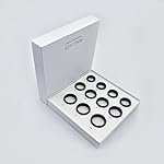 Smart Ring | Built-in LED Display Health Tracker | HR, HRV, SPOâ, Sleep, Stress & Menstrual Tracking (Universal Sizing Kit, Sizing Kit 8-13)