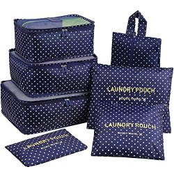 Mossio Nylon Packing Cubes,Mossio 7 Set Travel Organizers Backpack Wat