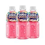 Dobra Coco Poco – Lychee Flavour | Drink with NATA De Coco | Coconut Jelly Fruit Drink | Pack of 3 | 3 x 320ml