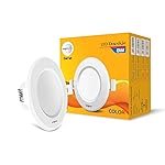 wipro Garnet 8W Round Downlight Junction Box |Blue | Glare-Free Design | Recessed Downlighter For False Ceiling | Cutout ~ 3 Inch | Pack Of 1