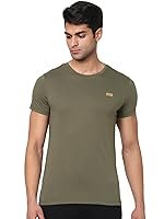 Jack & Jones Men Cotton Round Neck Slim Fit Casual T-Shirt