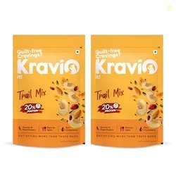 Kravio Premium Trail Mix (2 X 200g) | Mixed Dry Fruits & Nuts Contains