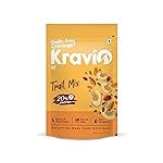 Kravio Premium Trail Mix 200g | Mixed Dry Fruits & Nuts Contains Cashew, Almond, Cranberry, Raisins, Pumpkin, Sunflower & Flax Seeds | Healthy Snacks, 20% Protein, Rich in Fibre, Zero Cholesterol