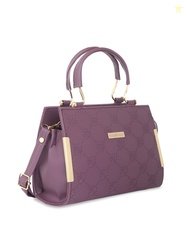 ROSS BROWN PU Structured Quilted Handheld Bag