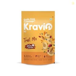 Kravio Premium Trail Mix 200g | Mixed Dry Fruits & Nuts Contains Cashe
