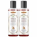 Khadi Vedimatic Khadi Natural Honey & Almond Hair Shampoo for Controlling Hair Fall |Natural Shampoo for Healthy & Shiny Hair |Suitable for All Hair Types, 100% Pure & Natural (Pack Of 2, Honey Almond)