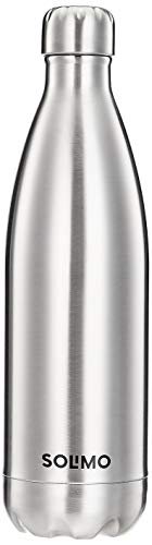 Solimo Stainless Steel Insulated 24 Hours Hot or Cold Bottle Flask, 1000 ml, Silver