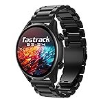 Fastrack Astor FR2 Pro 1.43″ AMOLED Stainless Steel Smart Watch with SpO2, Heart Rate, BT Calling, Adaptive AOD, Functional Crown, AI Voice Assistant â Smartwatch for Stylish Professionals (Black)