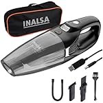 Inalsa Car Vacuum Cleaner Wireless,Car Cleaning Accessories,Strong 5.5KPA Suction Power,HEPA Filtration,USB Rechargeable,2-in-1 Wet & Dry Cordless Portable Vacuum Cleaner(Free Carry Bag) Carworx CL