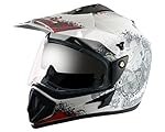 Vega Off Road D/V Gangster White Red Helmet-M