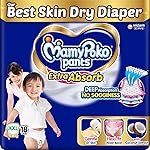 MamyPoko Pants Extra Absorb Baby Diapers, Extra Extra Large (XXL size), 15-25 kg, 18 Count, Deep Sleep Diapers, Soft gentle fit, Deep Absorbent Crisscross, skin friendly with coconut oil