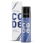 WILD STONE CODE Bleu Body Spray Perfume For Men, 150 Ml | No Gas Deo For Men | Long-Lasting Luxurious Fragrance | Best Suited For Casual Occasions | Masculine Sophisticated Scent For All Seasons