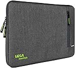 Gizga Essentials 13.3 Inch Laptop Sleeve Case Cover Pouch Bag with Front Pocket| Slim & Water-Resistant Nylon Fabric with Shockproof Foam Padding, Soft Lining & Premium Zipper Closure (Grey)