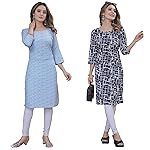 Women’s Multicolor Trendy Execlusive Crepe Kurta||Pack of 2 Kurta||Kurta for Women