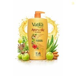 Dabur Vatika Ayurvedic Shampoo - 1 L | For Strong & Healthy Hair | No