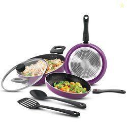 Bergner Sherry Plus Non-Stick 6 pcs Cookware Set - Set of 24cm (2.5L)