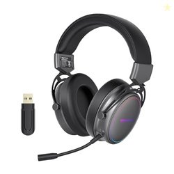 amazon basics On Ear Wireless Gaming Headphones | +20 hrs Playtime | 2