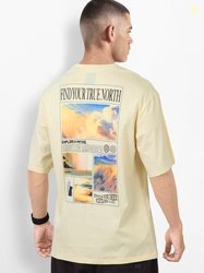 Roadster The Life Co. Printed Relaxed Fit Pure Cotton T-shirt
