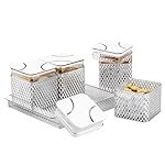 PEARLPET Fiesta Air-Tight Dry Fruit Container Tray Set With Lid & Serving Tray, Airtight Plastic Storage Container Set 500 ml | Set of 4 | Silver