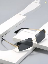 IFLASH Unisex Rectangle Sunglasses with UV Protected Lens