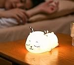 DesidiyaÂ® Night Lamp for Bedroom, Night Light, Birthday Gift for Girls and Boys for Kids, Deer Silicone Lamp, 7 Colors, Rechargeable