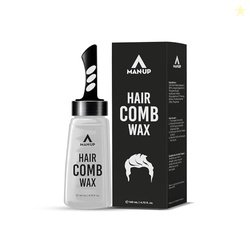 Man-Up Hair Comb Wax | 2-in-1 Men Hair Styling Gel with Comb | Strong