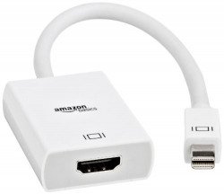 Amazon Basics Mini DisplayPort Thunderbolt to HDMI Display Adapter, 10