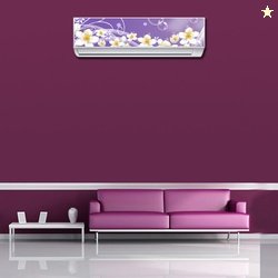 RANGOLI 90 cm Air Conditioner Crocus Flower Sticker 107 Self Adhe...mo