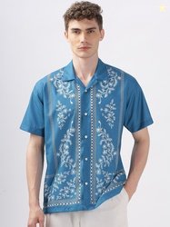 Vestirio Men Relaxed Spread Collar Floral Printed Relaxed Fit Casual S