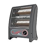 RR Signature ECOHEAT QUARTZ Room Heater 800 Watt | Low Power Consumption | Tip-over Protection | 2 Heating Rods for Quick Heating | Cool Touch Body| ISI Certified | 2 Year Warranty