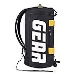 Gear Polyester Statement Maxis 33L Large Hybrid Duffle Backpack/Travel Duffle Bag/Sports Duffle/Gym Bag For Men’s/Women’s (Black-Yellow), 26 Cm