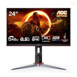 AOC 24G2Z 23.8  Gaming Monitor Full HD, 240Hz, 0.5ms, Flicker-Free, An