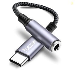 Tukzer Type C to 3.5mm Audio Jack Cable, DAC Headphone/Earphone Conver