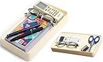 GadgetBite Desk Organiser Office Table Tray for Home Office Organizer Polyvinyl Chloride Desktop Tray for Office Home Stationery Pen Pencil Coins Notes Specs Earphone Cable Cord Gadget Accessories