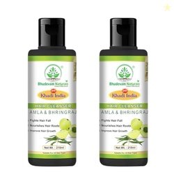 Khadi Organic and Natural Amla & Bhringraj Shampoo Strengthens Hair, P