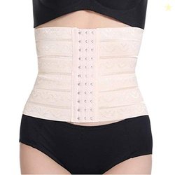 Skeroto Women's Waist Trainer Corset for Everyday Wear Steel Boned Tum