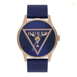 Guess Round 43mm Blue Dial Analog Men Watch - U1409G4M