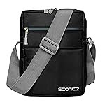 Storite 10 Inch Stylish Padded Mini Sling Bag for Men and Women, Small Passport Travel Bag and Small Sling Bag With Water Bottle Pocket