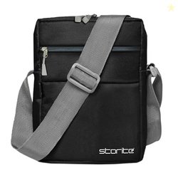 Storite 23Cm Stylish Padded Mini Sling Bag for Men and Women, Small Pa