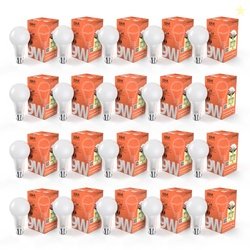 GM GEO 9 Watt LED BULB, 6500K White Cool Day Light Bulb Pack of 20