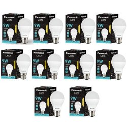 Panasonic 9 Watt LED Bulb, B22 Base 9W Bulb Light For Home, 25000+ BH