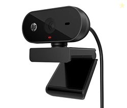 HP 320 FHD Webcam 1080 Full HD 30fps - Plug and Play Setup, Wide-Angle